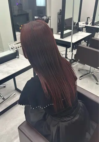 ロング カラー ニュアンス/フェザー /ウルフ/伶馬のヘアスタイル