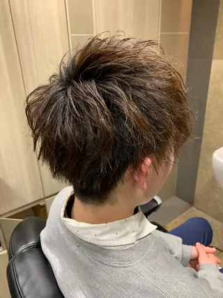 ミディアム 長内 健太のヘアスタイル