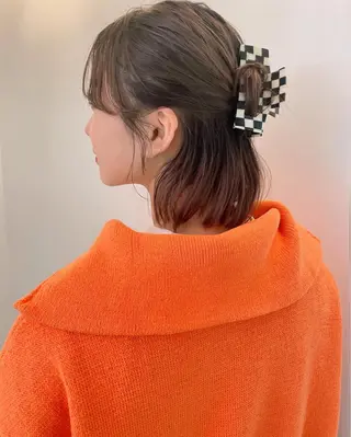 ミディアム カラー パーマ ヘアアレンジ 💖美髪矯正💖 辻未侑のヘアスタイル