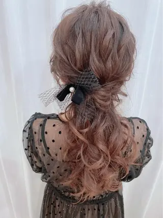 ロング ヘアアレンジ セットサロン      ラフテル所属・大阪/ヘアアレンジ /似合わせset💐のヘアスタイル