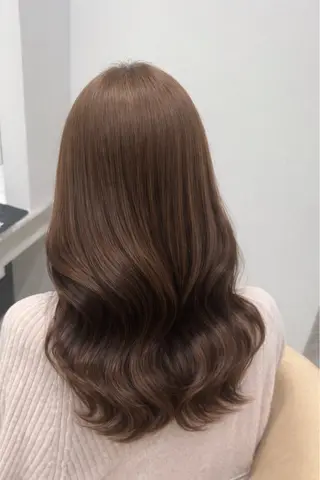 ミディアム カラー 透明感/韓国風/ fuka🎀🪽のヘアスタイル