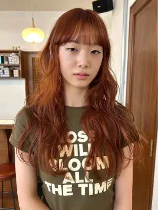 ロング カラー 大阪梅田/ イマムラミヅキのヘアスタイル