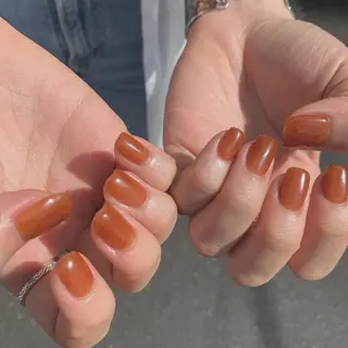 ミディアム カラー ヘアアレンジ キッズ ネイル マツエク・マツパ feey ⁑erinaのネイルデザイン