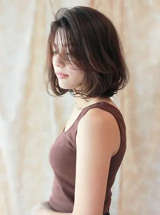 ミディアム 銀座salon所属・菅野 恵のヘアスタイル