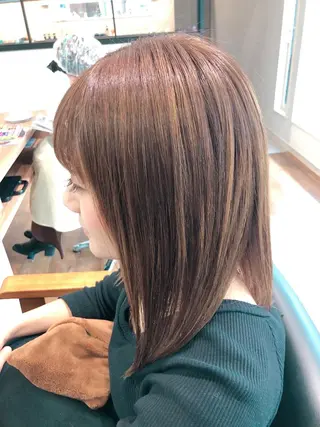 セミロング パーマ しょうへいの店四郎丸店所属・大川 優佳のヘアスタイル