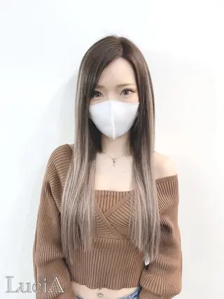 ロング カラー LuciA/エクステ カラーのヘアスタイル