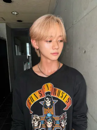 ショート カラー メンズ 曲がる縮毛矯正 髪質改善/西尾 幸樹のヘアスタイル