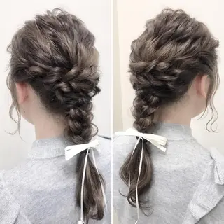 セミロング ロング ヘアアレンジ 沢田 瞳のヘアスタイル