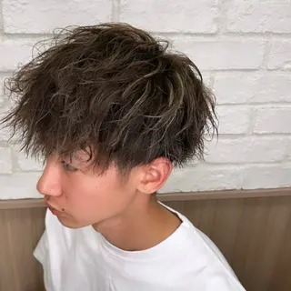 カラー パーマ メンズ Hinata 🌺のヘアスタイル