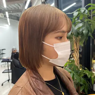 ショート カラー ヘアアレンジ 押切 響　のヘアスタイル