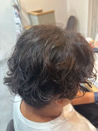 ショート パーマ ルプラボウ あいか 韓国ヘア/艶髪のヘアスタイル