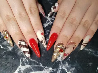 ロング ネイル クロキ 。のネイルデザイン