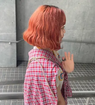 ショート カラー HAIR SALON M所属・🌈ハイライト🌈 メンズパーマアリサのヘアスタイル