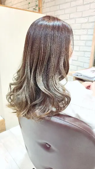 ロング カラー パーマ 川崎 敏智のヘアスタイル