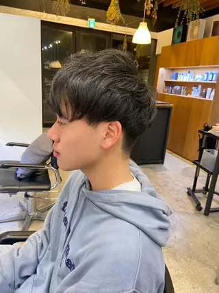 ショート ヘアアレンジ メンズ satsuki 暖色・ブラウンカラーのヘアスタイル