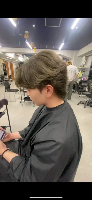 ショート カラー パーマ 福井祥太／海外風 /プードルパーマのヘアスタイル