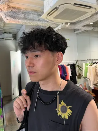 パーマ メンズ ANY/メンズ特化/ シバヤ　ユウキのヘアスタイル
