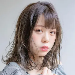 ミディアム 縮毛矯正/レイヤー 💎やまもとちひろのヘアスタイル