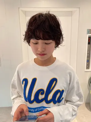 ショート パーマ Kouta/似合わせ /パーマ/カラーのヘアスタイル