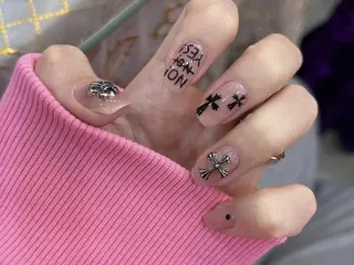 ネイル ki🍒🍒 ki ツルツルネイルのネイルデザイン