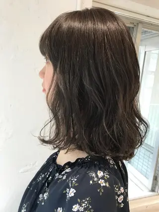 セミロング カラー 韓国ヘア🇰🇷/ レイヤーカット✂︎のヘアスタイル