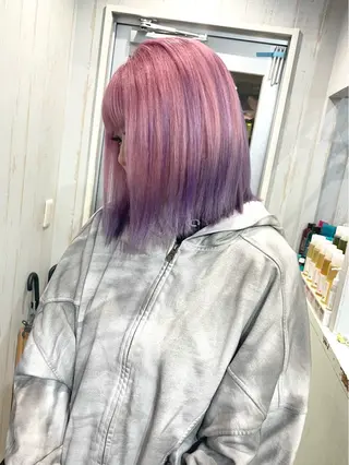 ミディアム カラー 深夜帯！説明文必読 Oahu iwataのヘアスタイル