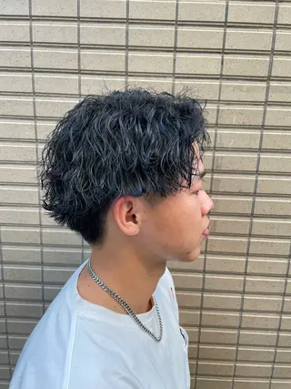 ショート パーマ SHUN メンズパーマのヘアスタイル