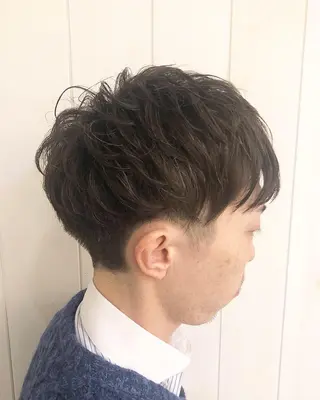 ショート パーマ メンズ Strawberry所属・原田 志保のヘアスタイル