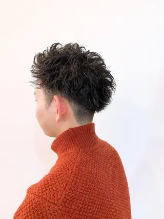 ショート パーマ メンズ sweetroom所属・12月特別価格✨/ 平塚/佐藤郁也のヘアスタイル