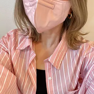 ミディアム ママ美容師 ＊ヒマワリのヘアスタイル