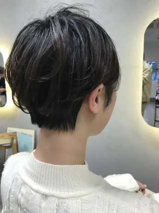 ショート ‎🤍あずみ 🤍ショート パーマのヘアスタイル