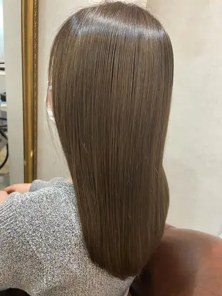 セミロング カラー 透明感カラー💎 AYAのヘアスタイル