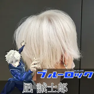メンズ カラー 派手髪/ハイトーン/ エクステ✨ユウキのヘアスタイル