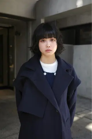 ミディアム パーマ NERO 松井 隆人のヘアスタイル