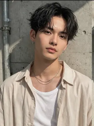 ショート パーマ ショート ボブ メンズ パーマのヘアスタイル