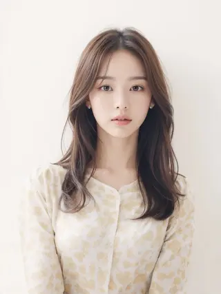 ミディアム 縮毛矯正+モテカラー 🎀✨MIHOのヘアスタイル