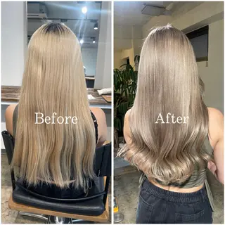 カラー ムラ修正/ ハイトーン💖Riaのヘアスタイル