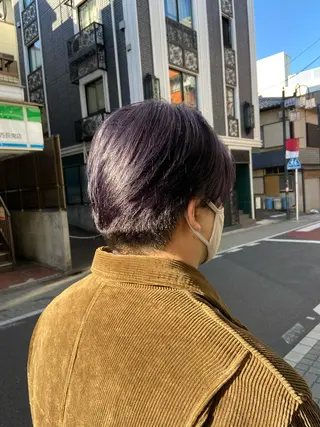 ショート カラー メンズ sola方南町所属・原一真/ 外国人ショートヘアのヘアスタイル