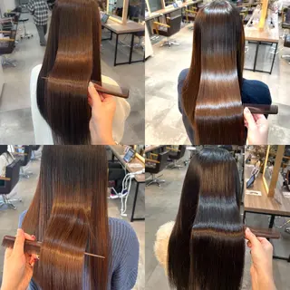 カラー ハイトーン/赤みなし 透明感/ririkaのヘアスタイル