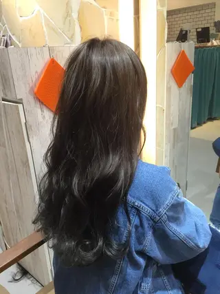 ロング カラー 小顔カット✨ 透明感カラー/村上のヘアスタイル