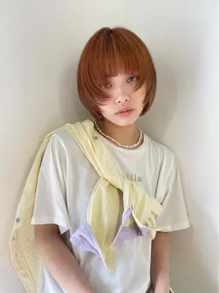 ショート カラー 透明カラー/レイヤー misaki °＊のヘアスタイル