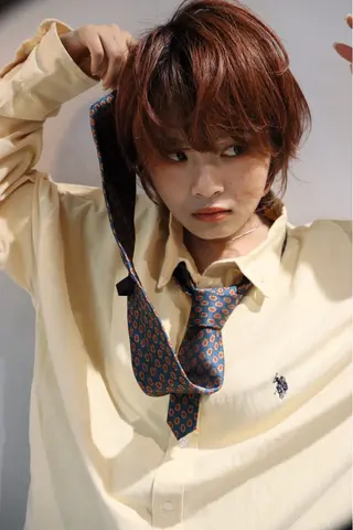 ショート カラー 石原圭悟 /ショート/艶カラーのヘアスタイル