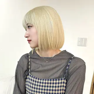 ショート カラー 透明感ワンカラー梅田 ダブルカラー/川上のヘアスタイル