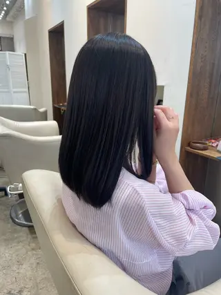セミロング 【完全個室】髪質改善 暖色カラー/山崎唯奈のヘアスタイル