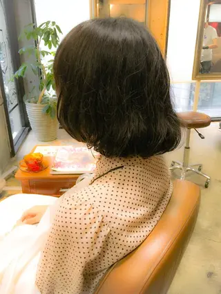 ショート パーマ 北條 優輝のヘアスタイル