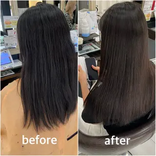 ロング パーマ トップスタイリスト 小澤純一のヘアスタイル