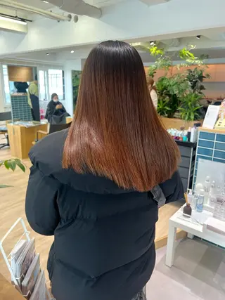 セミロング 田中 愛梨のヘアスタイル