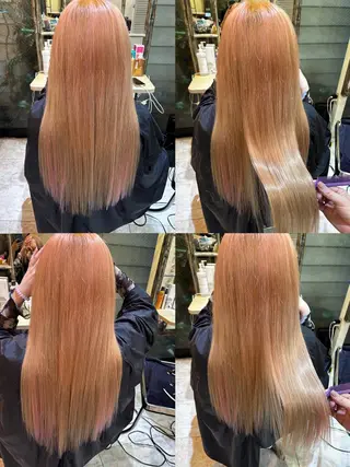 ロング カラー ‼️最新ハネエクステ 原宿のヘアスタイル