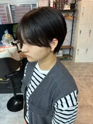 ショート C’LD hair  produce /シールドヘア所属・モテ髪/ボブ/ショー ト/アダチフウトのヘアスタイル