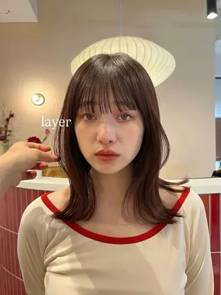 ミディアム 🫧レイヤー/暖色 /ベージュMAI🫧のヘアスタイル